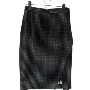 Banana Republic Women’s Black Polka Dot Pencil Skirt Straight Fit Size 2